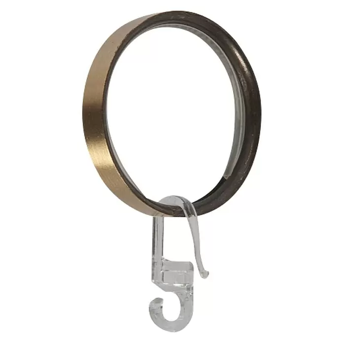 Anilla para cortinas Eclectic - 8 ud., 28 mm, Bronce - Vista angular