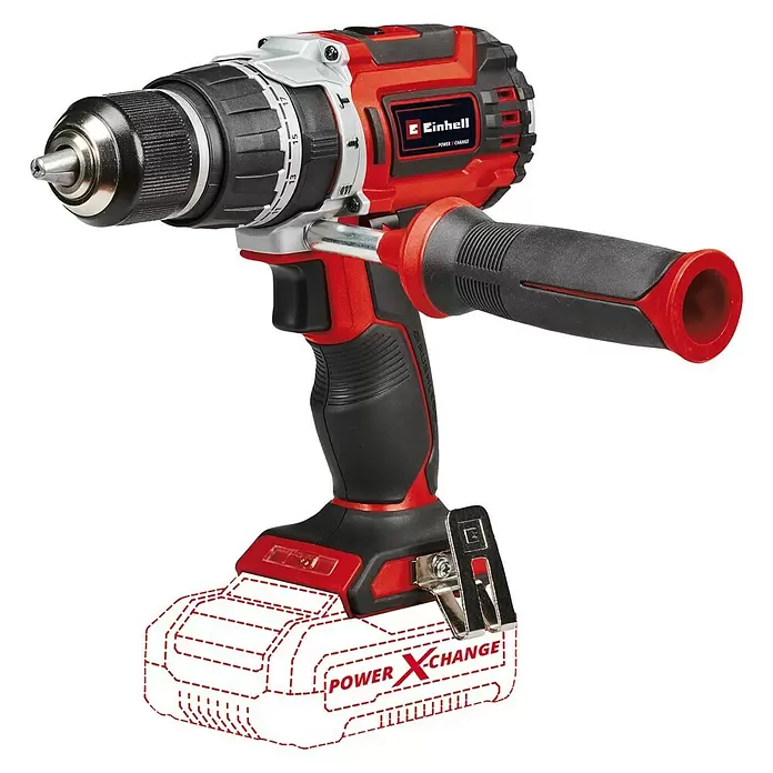 Einhell Power X-Change Akku-Schlagbohrschrauber TP-CD 18/60 Li- i BL Solo - 18 V, Ohne Akku, Leerlaufdrehzahl: 0 U/min - 2.000 U/min - Diagonale Ansicht