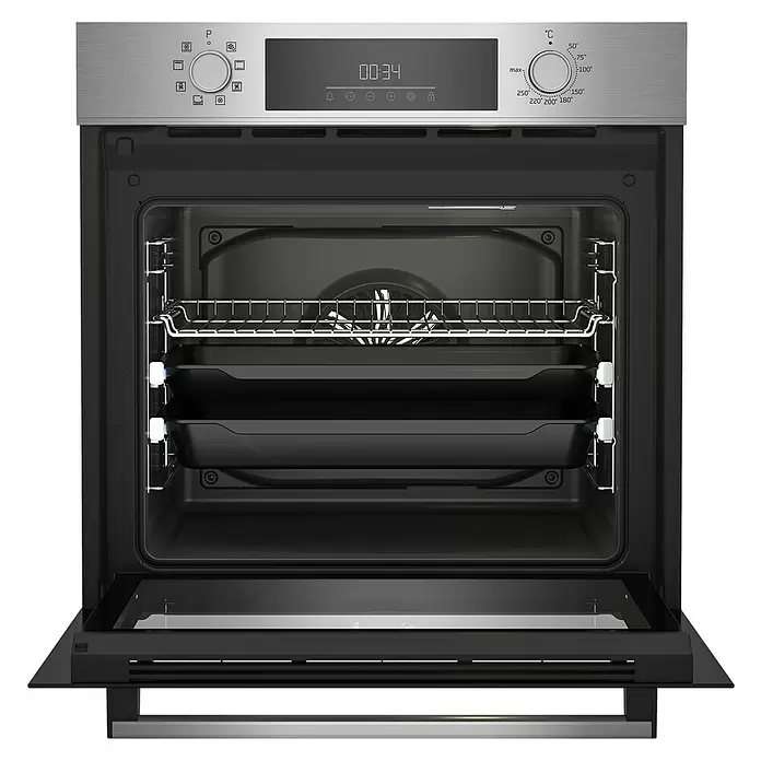 Beko Horno empotrado BBIM12301X - Número de tipos de calentamiento: 8 ud., Volumen horno: 72 l - Vista frontal