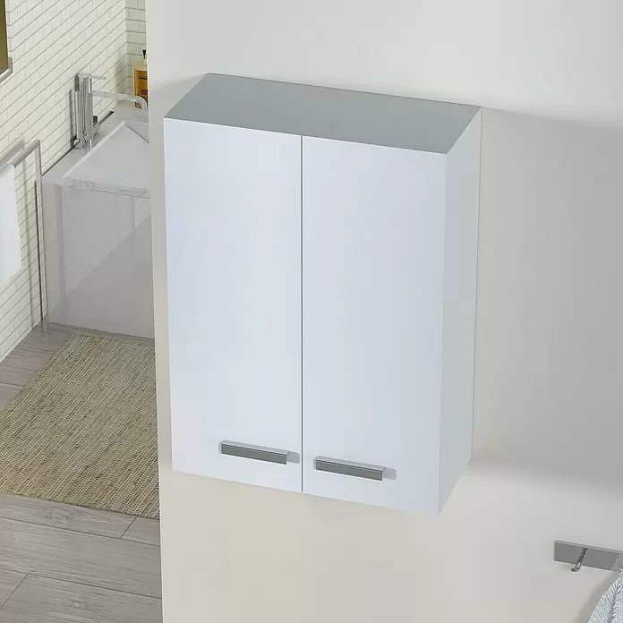 Armario colgante Franc - 21 x 54 x 74 cm, 2 puertas, Blanco - Foto ambiente