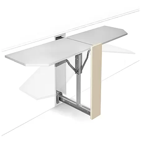 Mesa plegable y extraíble con tablero