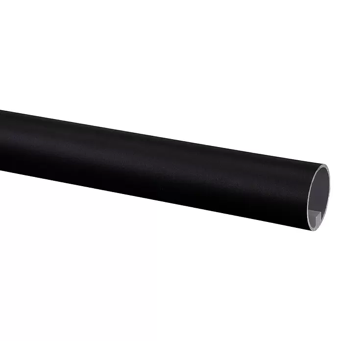 Trapleuning zwart metaal rond - Zwart, Metaal, Rond, 100 cm - Close-up
