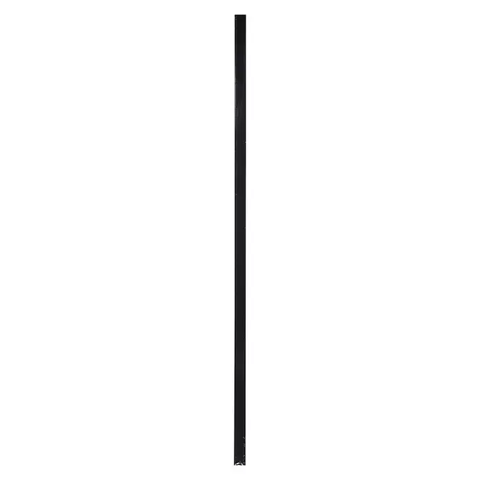 Trapleuning zwart metaal rechthoek - Zwart, Metaal, Rechthoekig, 100 cm - Zijaanzicht rechts
