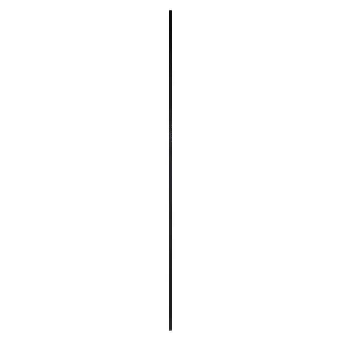 Trapleuning zwart metaal rechthoek - Zwart, Metaal, Rechthoekig, 270 cm - Zijaanzicht rechts