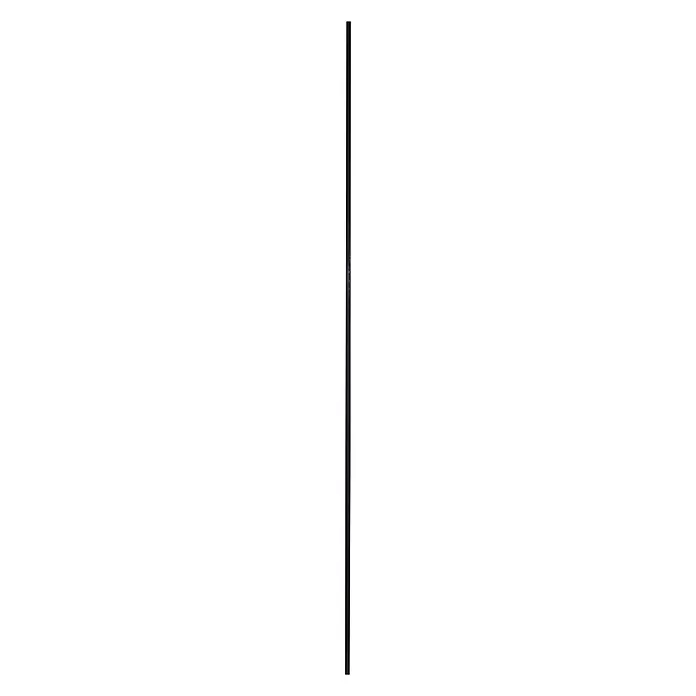 Trapleuning zwart metaal rechthoek - Zwart, Metaal, Rechthoekig, 390 cm - Zijaanzicht rechts