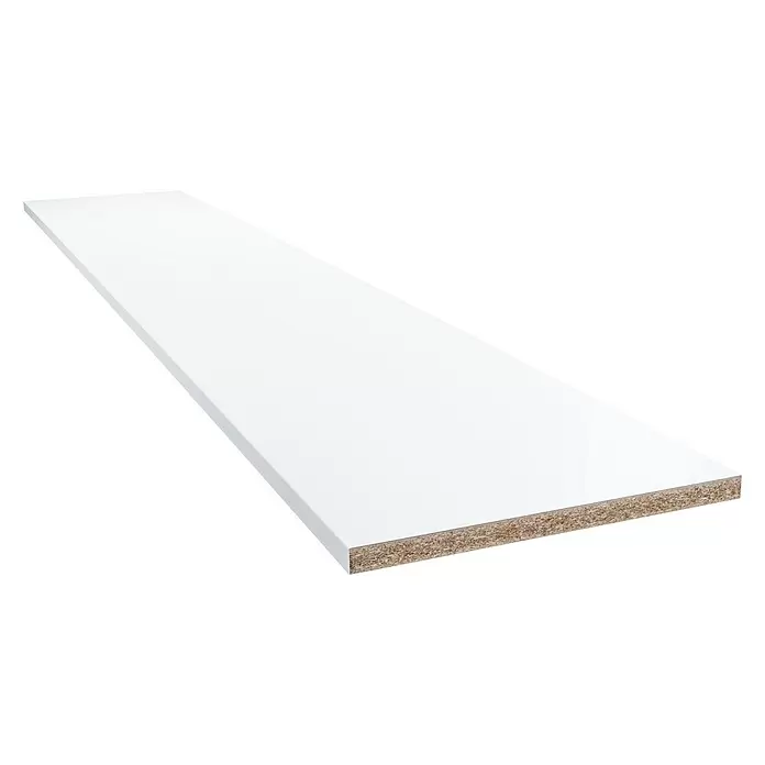 CUCINE Küchenarbeitsplatte nach Maß 9417 Snow White - Max. Zuschnittsmaß: 365 x 63,5 cm, Stärke: 1,76 cm - Diagonale Ansicht