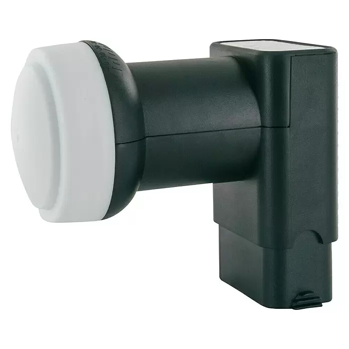 Schwaiger Twin-LNB LNB2 - 2-fach, 0,3 dB, 40 mm, Hellgrau - Diagonale Ansicht