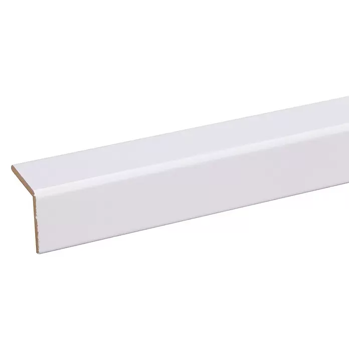Hoekafdeklijst - 2.600 x 33 x 33 mm, Overschilderbaar - Close-up