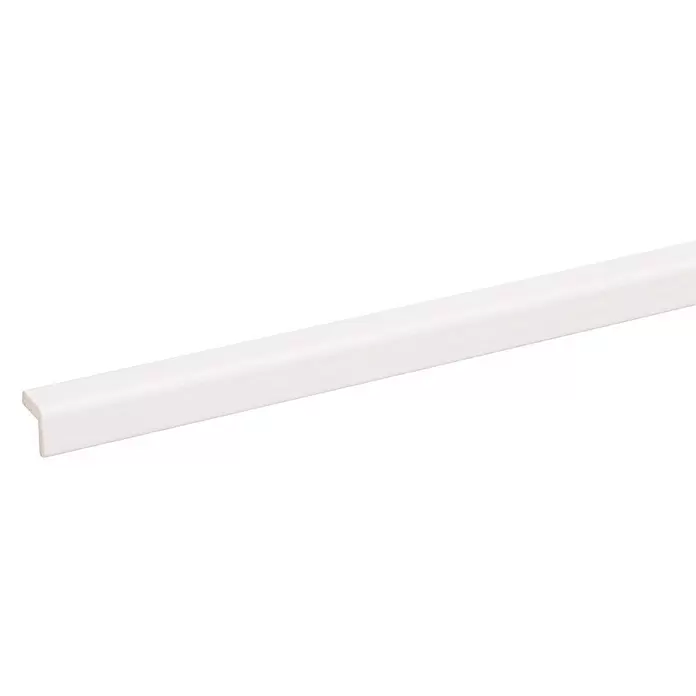 Hoekafdeklijst Wit 2700 x 13 x 13 mm - 2.700 x 13 x 3 mm, Hout - Close-up