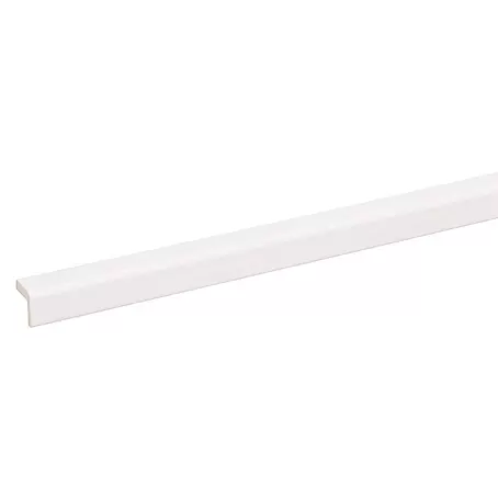 Hoekafdeklijst Wit 2700 x 13 x 13 mm