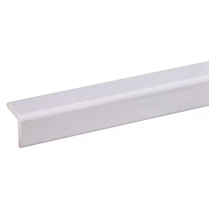 Hoekafdeklijst Wit 2700 x 27 x 27 mm - 2.700 x 27 x 27 mm, Hout - Close-up