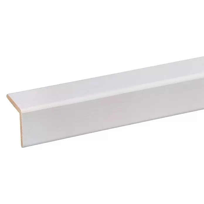 Hoekafdeklijst Wit 2700 x 34 x 34 mm - 2.700 x 34 x 34 mm, Hout - Close-up