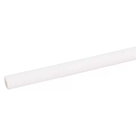 Kwartronde hoeklijst Wit 2700 x 11 x 11 mm