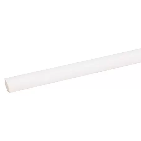 Kwartronde hoeklijst Wit 2700 x 13 x 13 mm