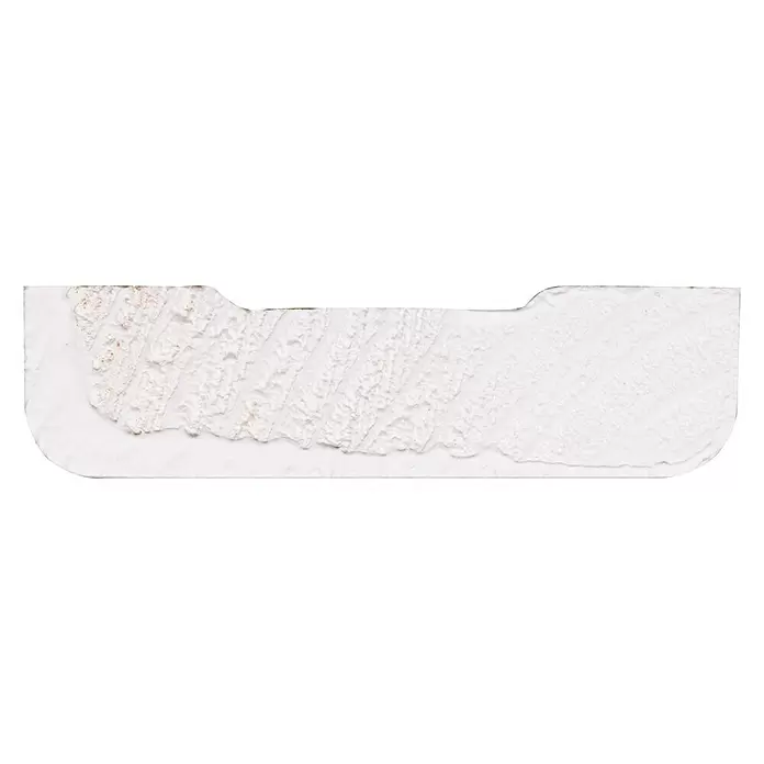 Deklijst recht - 2.700 x 45 x 12 mm, Hout - Zijaanzicht rechts