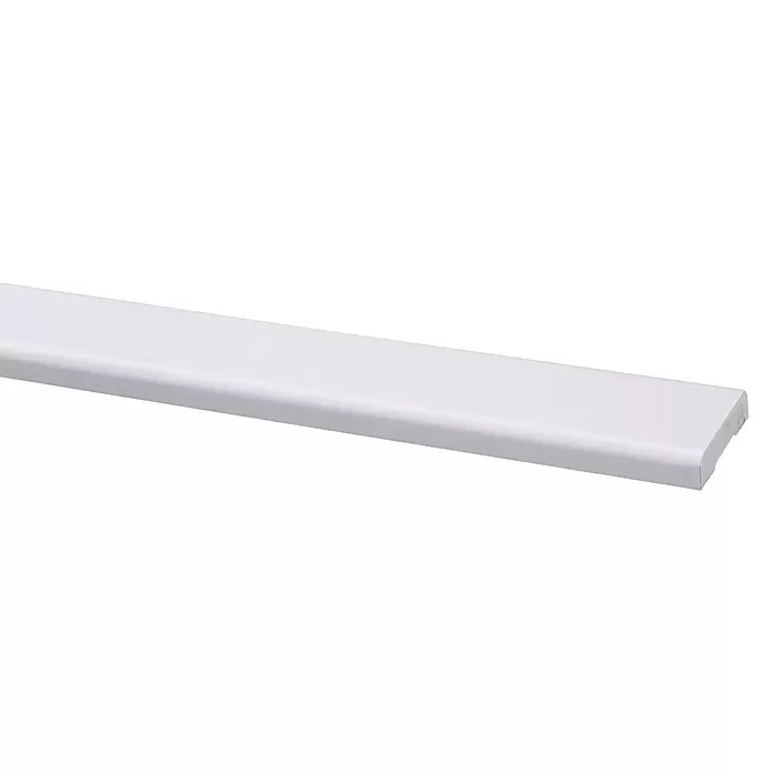 Deklijst recht - 2.700 x 45 x 12 mm, Hout - Close-up