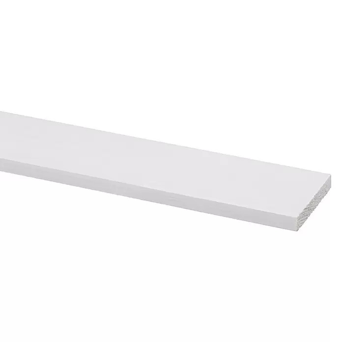 Rechthoekige lijst - 2.700 x 44 x 7 mm, Grenen - Close-up