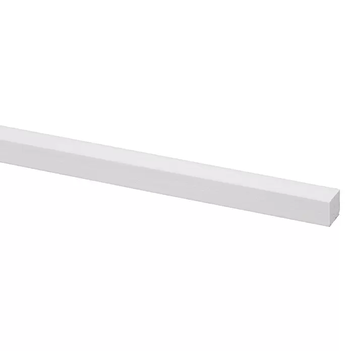 Rechthoekige lijst - 2.700 x 12 x 12 mm, Grenen - Close-up