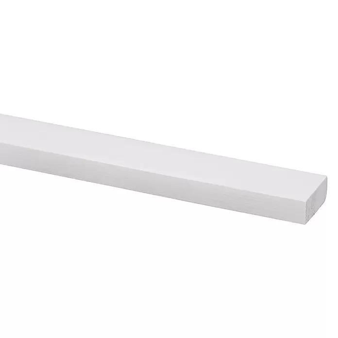 Rechthoekige lijst - 2.700 x 27 x 12 mm, Grenen - Close-up