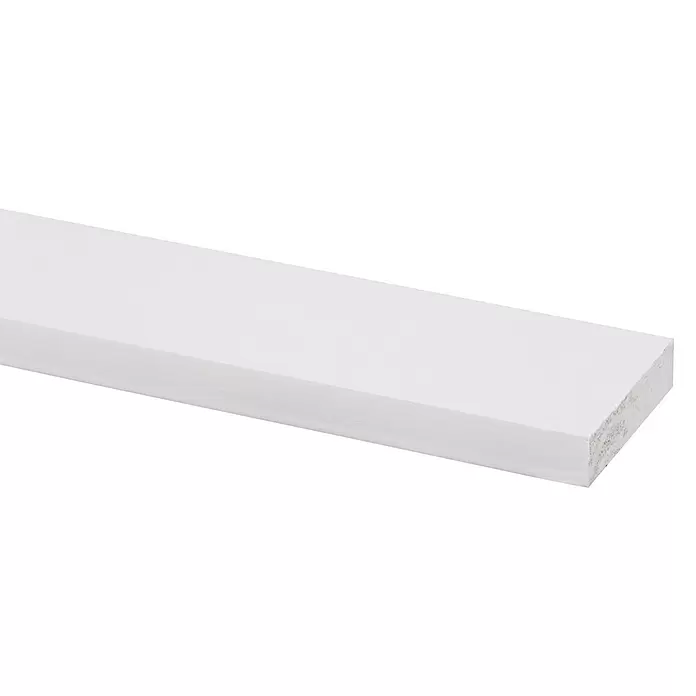 Rechthoekige lijst - 2.700 x 55 x 12 mm, Grenen - Close-up