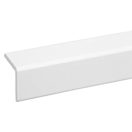 Hoekafdeklijst wit gelakt 2700 x 34 x 34 mm