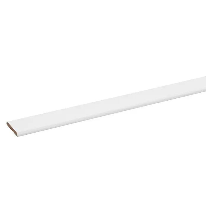 Hoekafdeklijst - 260 cm x 4 mm x 30 mm, Wit - Close-up