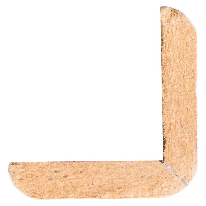 Hoeklijst - l x b x h: 260 cm x 21 mm x 21 mm, Wit - Vooraanzicht