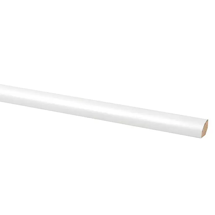 Kwartronde lat Wit - 260 cm x 13 mm x 13 mm, Wit - Close-up