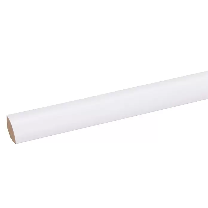 Kwartronde lat Wit - 260 cm x 16 mm x 16 mm, Wit - Close-up
