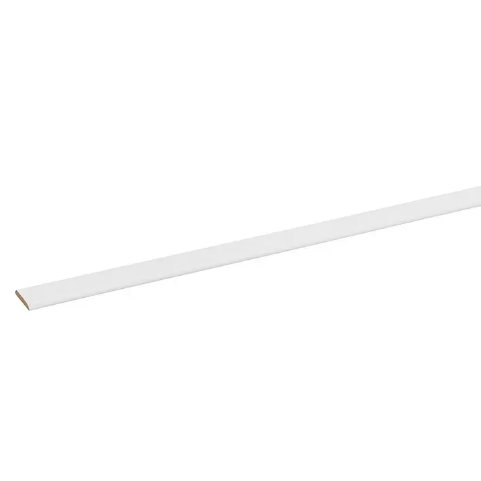 Hoekafdeklijst - 260 cm x 4 mm x 22 mm, Wit - Close-up