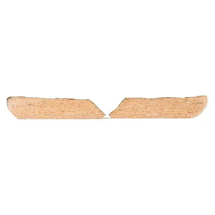 Kantafwerking Wit - Wit, 260 cm x 21 mm x 21 mm - Vooraanzicht