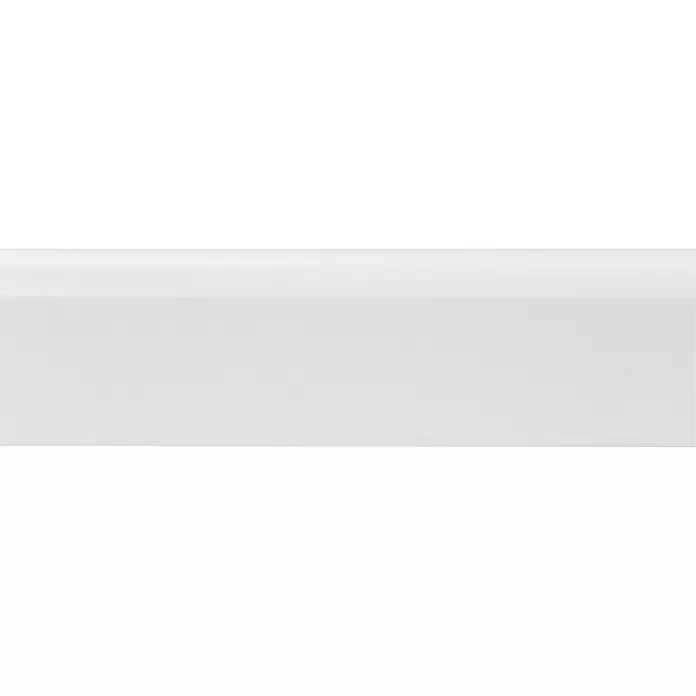 Muurplint Wit - 260 cm x 42 mm x 8 mm - Close-up