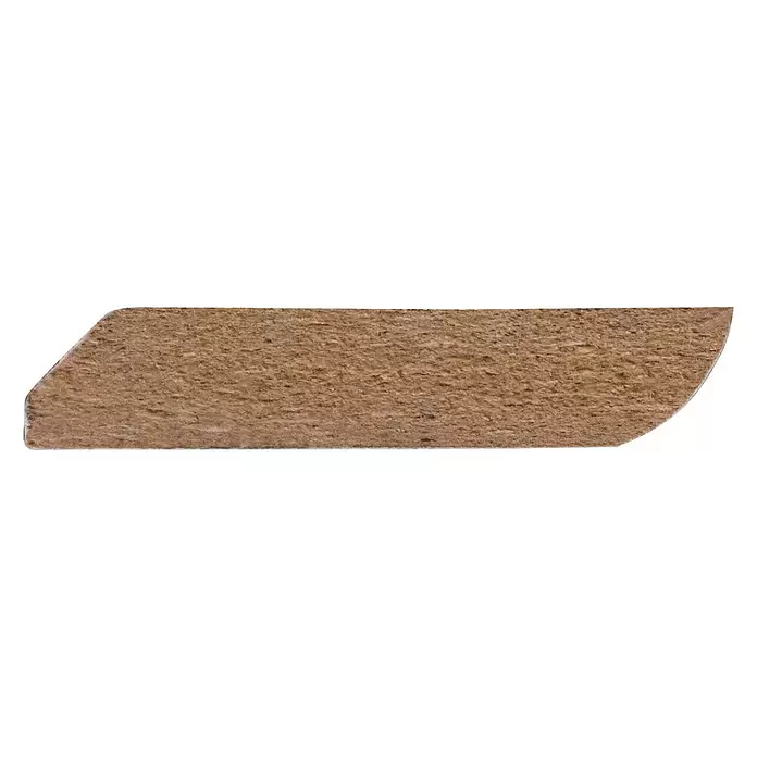 Muurplint Wit - 260 cm x 42 mm x 8 mm - Vooraanzicht