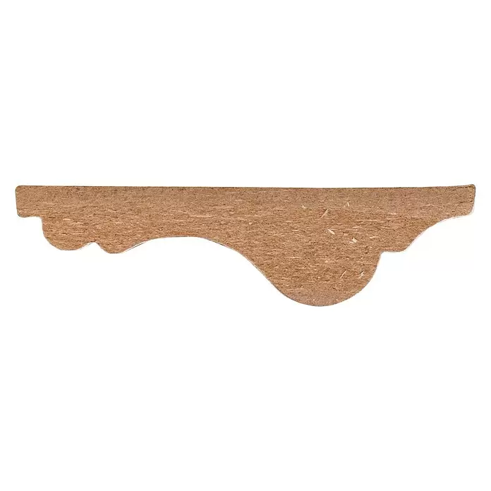 Sierprofiel Wit - 260 cm x 18 mm x 68 mm, MDF - Vooraanzicht