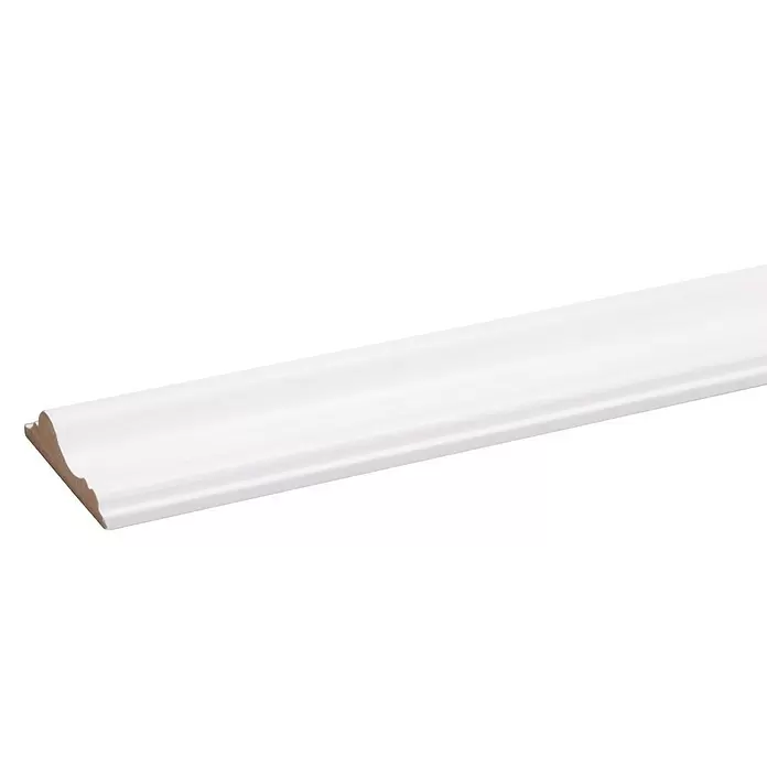 Sierprofiel Wit - 260 cm x 18 mm x 68 mm, MDF - Close-up