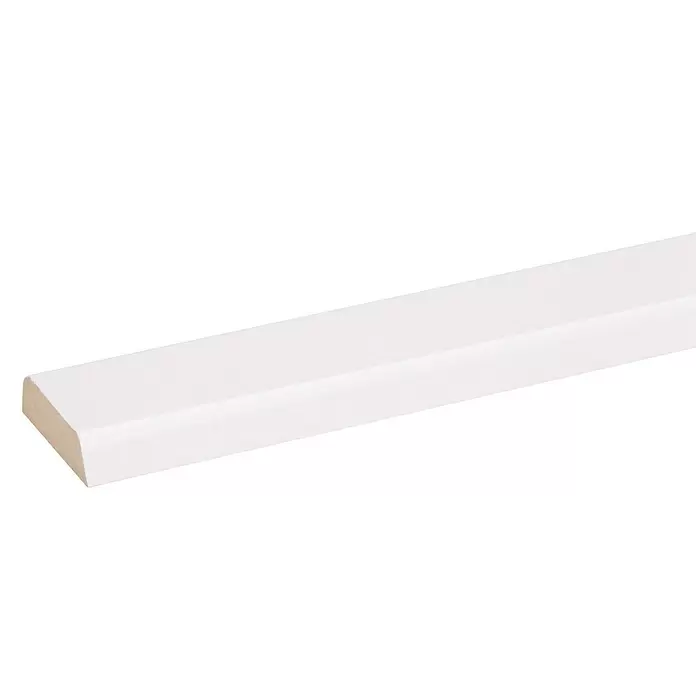 Deklijst Wit - 260 cm x 12 mm x 45 mm, Wit - Close-up