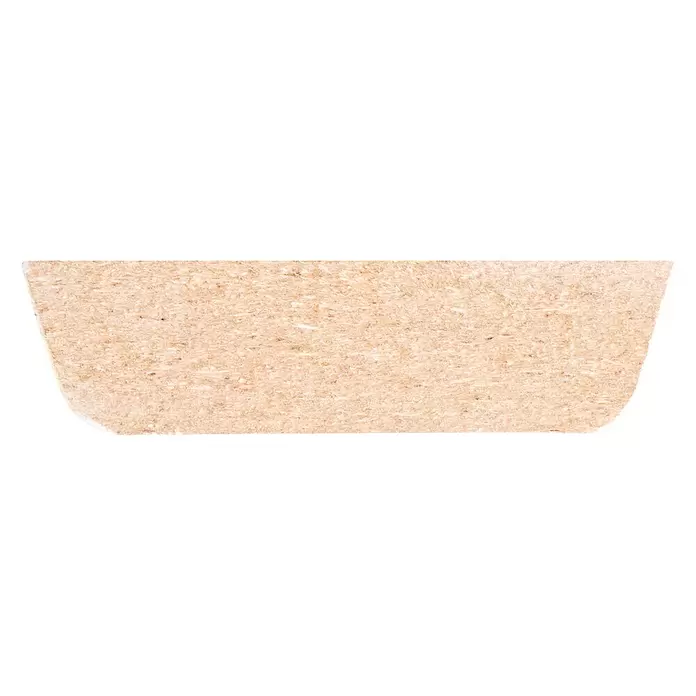 Deklijst Wit - 260 cm x 12 mm x 45 mm, Wit - Vooraanzicht