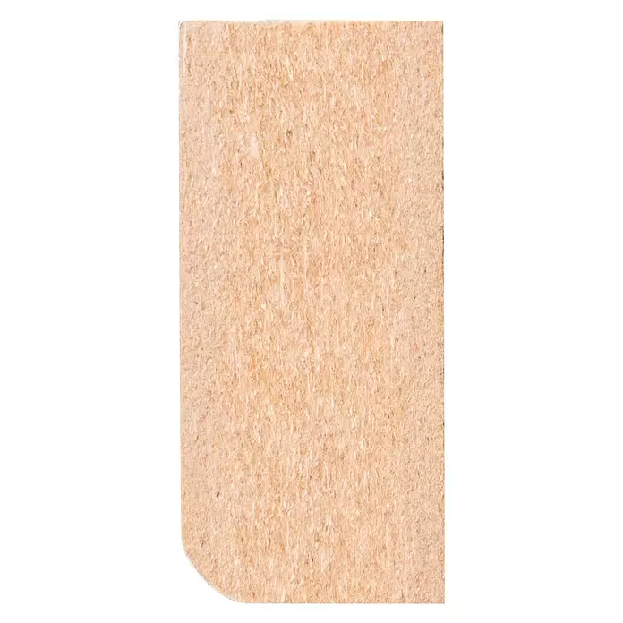 Vensterbankprofiel Recht Wit - 260 cm x 18 mm x 40 mm, Wit - Zijaanzicht rechts