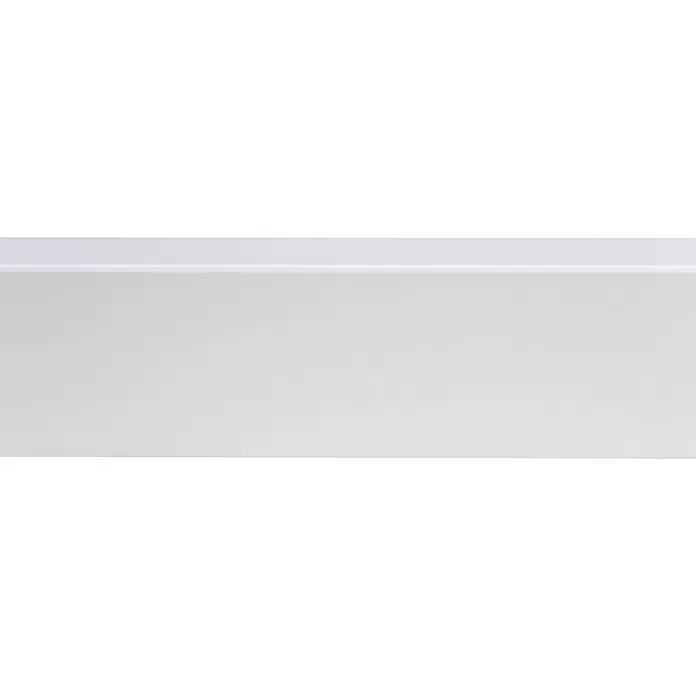 Muurplint Blokvormig Wit - 240 cm x 15 mm x 58 mm, Wit - Close-up