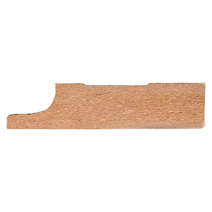 Muurplint Blokvormig Wit - 240 cm x 18 mm x 82 mm, Wit - Vooraanzicht