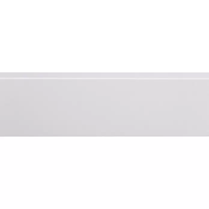 Muurplint Blokvormig Wit - 240 cm x 18 mm x 82 mm, Wit - Close-up