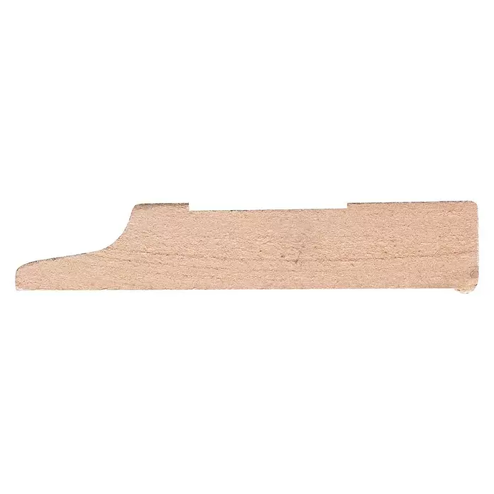 Muurplint Gelakt Wit RAL9010 - 244 cm x 15 mm x 79 mm, Wit - Zijaanzicht rechts