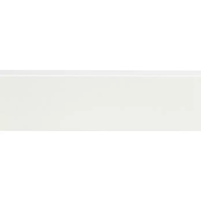 Muurplint Gelakt Wit RAL9010 - 244 cm x 15 mm x 79 mm, Wit - Close-up