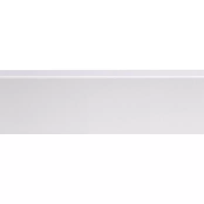Muurplint Blokvormig Wit - 240 cm x 12 mm x 58 mm, Wit - Close-up