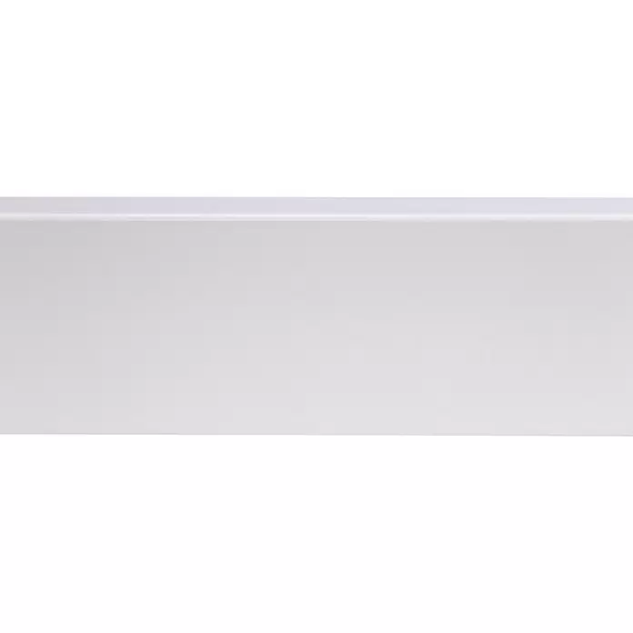 Muurplint Blokvormig Wit - 240 cm x 12 mm x 70 mm, Wit - Close-up