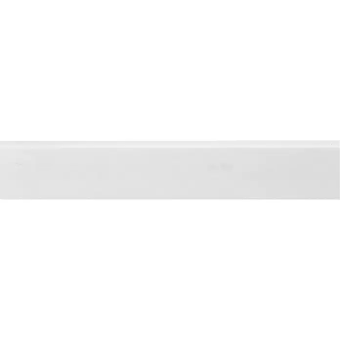 Muurplint Wit - 244 cm x 55 mm x 11 mm, Wit - Close-up