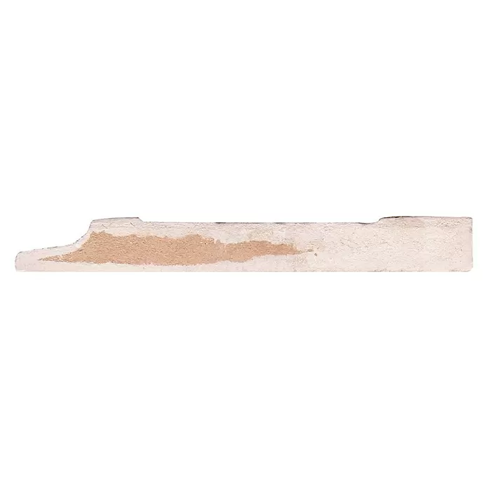 Muurplint Gelakt Wit RAL9010 - 244 cm x 15 mm x 119 mm, Wit - Zijaanzicht rechts