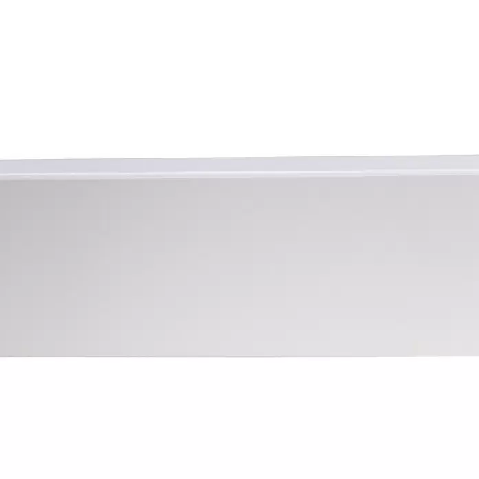 Muurplint Blokvormig Wit - 240 cm x 12 mm x 80 mm, Wit - Close-up