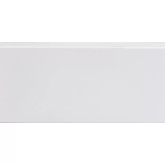 Muurplint Blokvormig Wit - 240 cm x 12 mm x 100 mm, Wit - Close-up