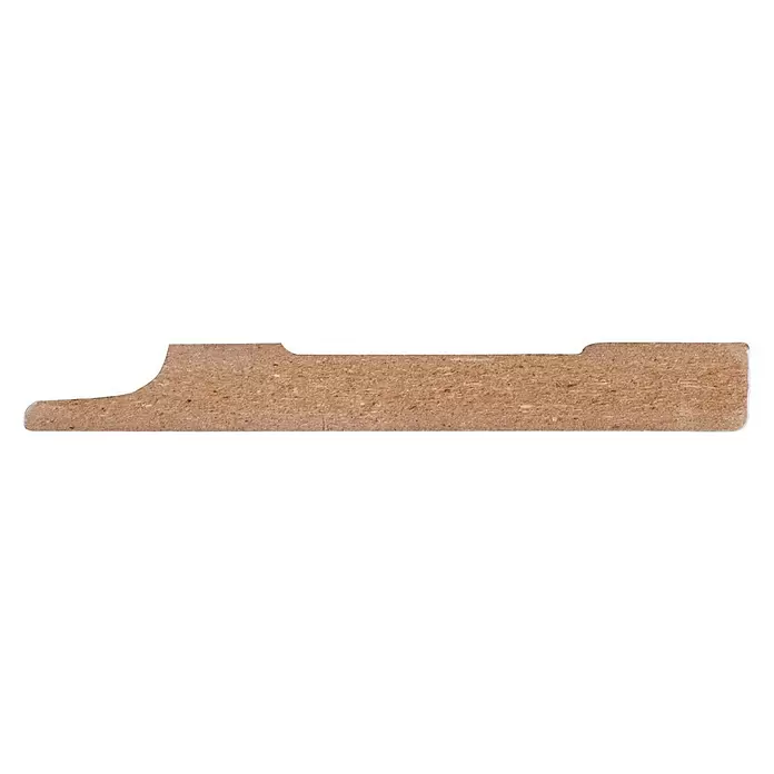 Muurplint Blokvormig Wit - 240 cm x 12 mm x 100 mm, Wit - Vooraanzicht